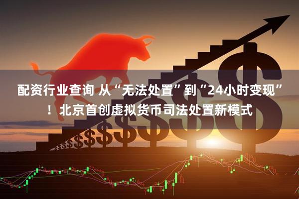 配资行业查询 从“无法处置”到“24小时变现”！北京首创虚拟货币司法处置新模式